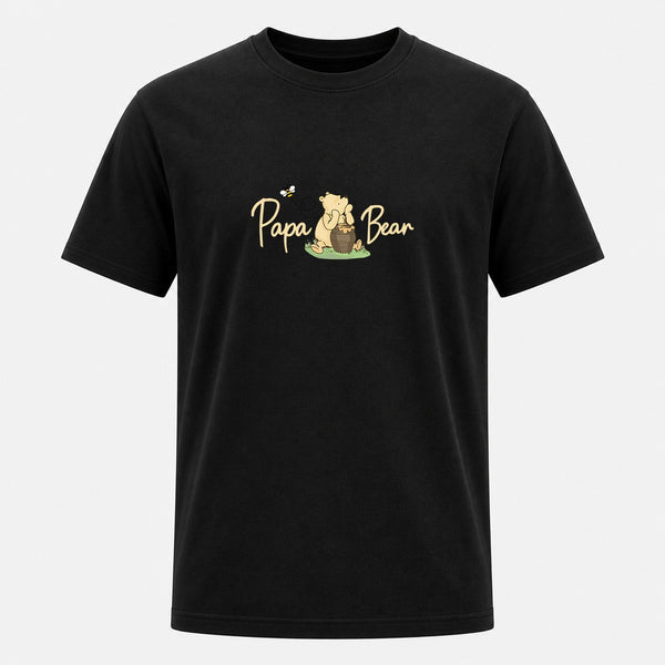 Papa sweet Bear Love T-Shirt Black
