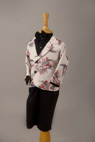 Garden Bloom Printed Blazer Set - Boy Kid