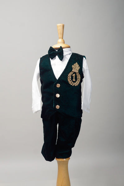 Little Prince First Birthday Waistcoat Set - Boy Kid