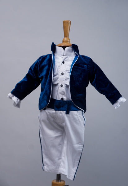 Little Gentleman Velvet Jacket Set - Boy Kid