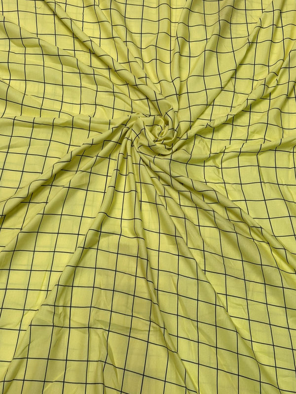 Sunny Grid Check Yellow Family Matching Outfit Set