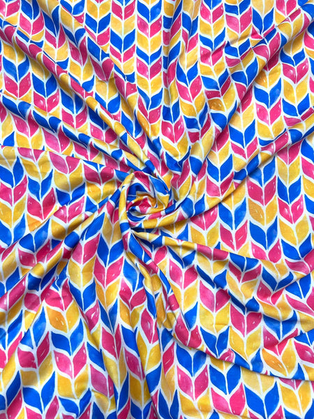 Vibrant Multicolor Geometric Print Family Matching Outfit Set