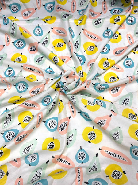 Tropical Fruit Fiesta Yellow Family Matching Outfit Set