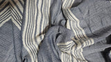 Mist blue Cotton Stripe Customised Maternity Wear.