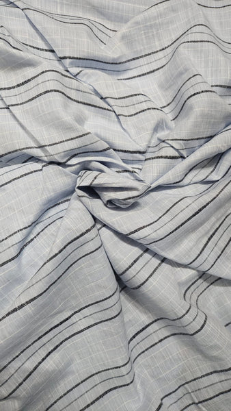 Blue Mist Stripe Cotton Customised Maternity Wear.