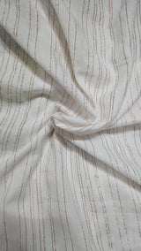 Ivory Mist Pinstripe Cotton Customised Maternity Wear.