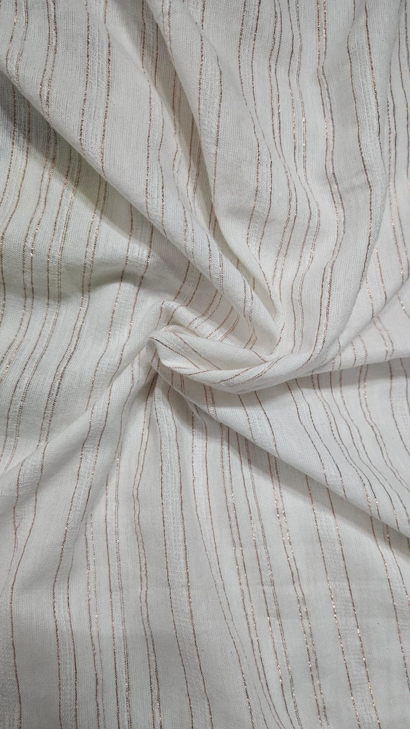 Ivory Mist Pinstripe Cotton Customised Maternity Wear.