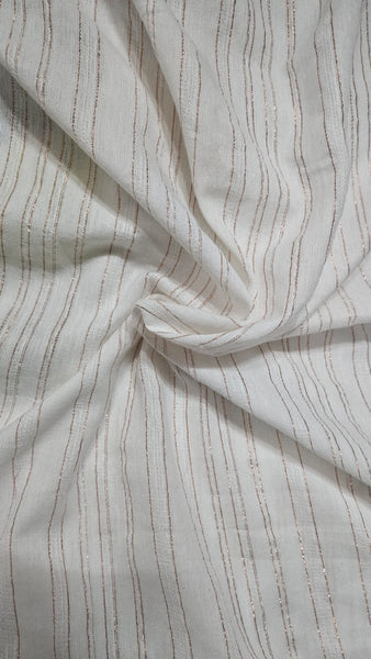 Ivory Mist Pinstripe Cotton Customised Maternity Wear.