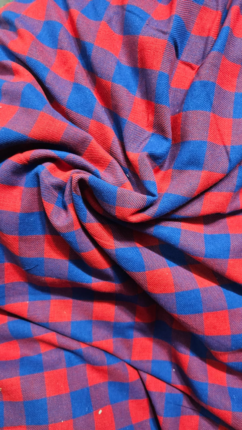 Ruby Indigo Checks Customised Maternity Wear.