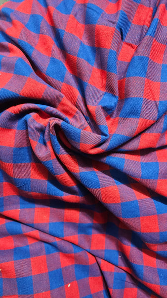 Ruby Indigo Checks Customised Maternity Wear.