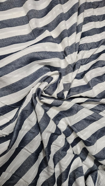 Black Vertical Stripe Cotton  Customised Maternity Wear.