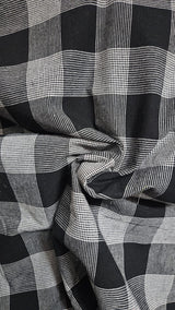 Charcoal Check Cotton  Customised Maternity Wear.