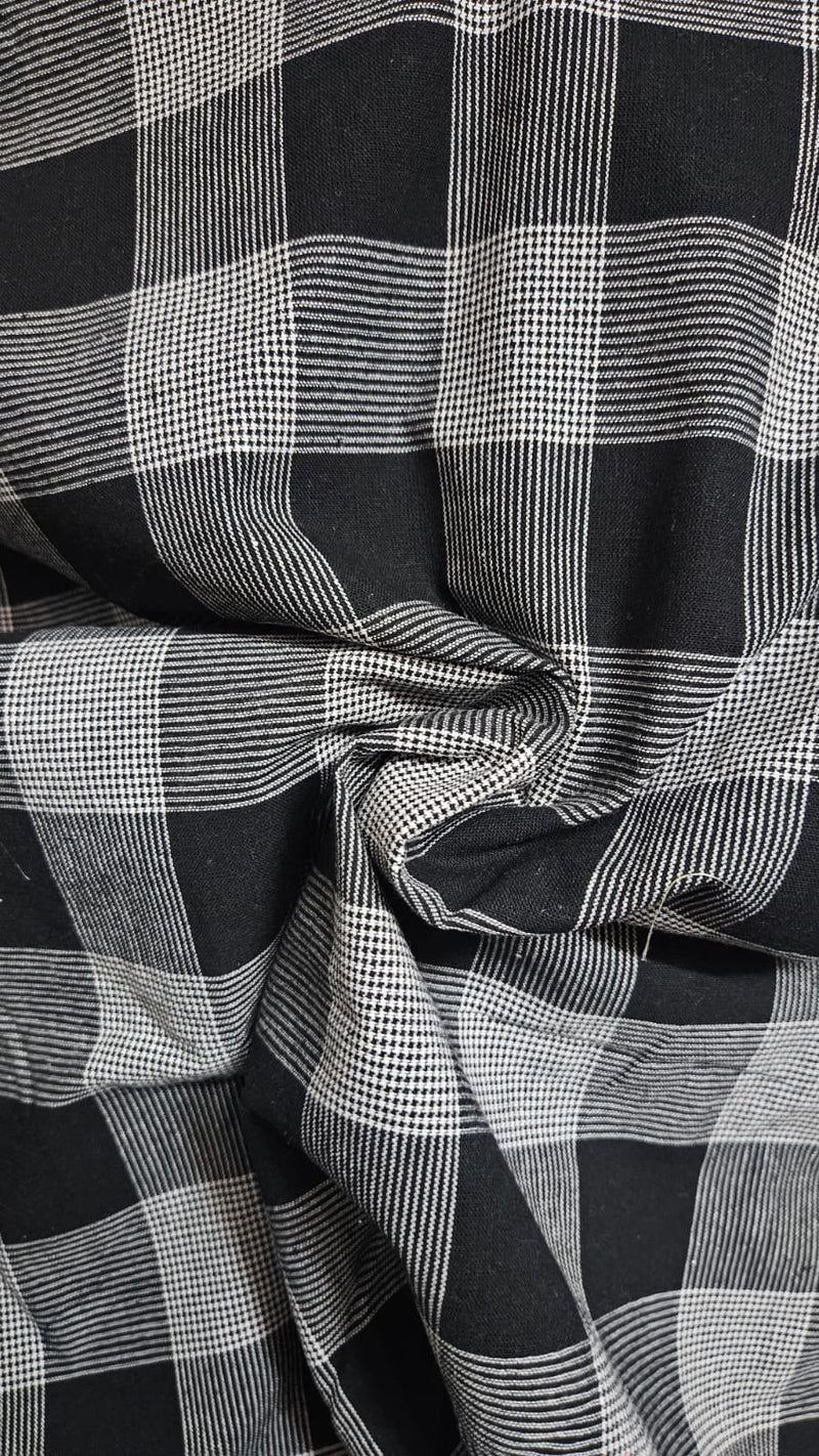 Charcoal Check Cotton  Customised Maternity Wear.