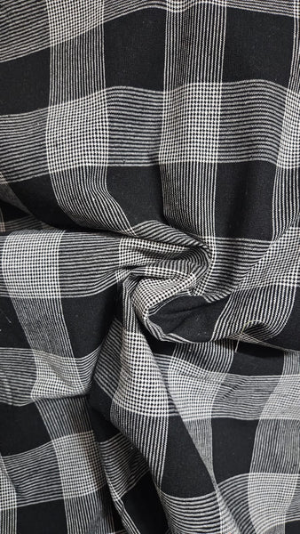 Charcoal Check Cotton  Customised Maternity Wear.