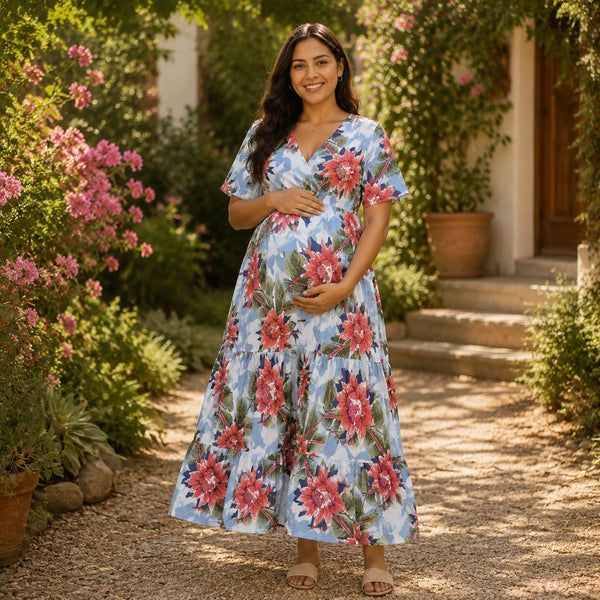 Tropical Floral Maternity Dress & Pinafore Collection