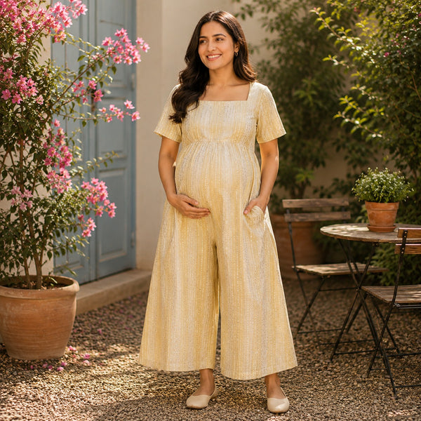 Butter Yellow Maternity Dress Collection