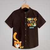 "Young and wild" - Quirky Casual shirt with customised name