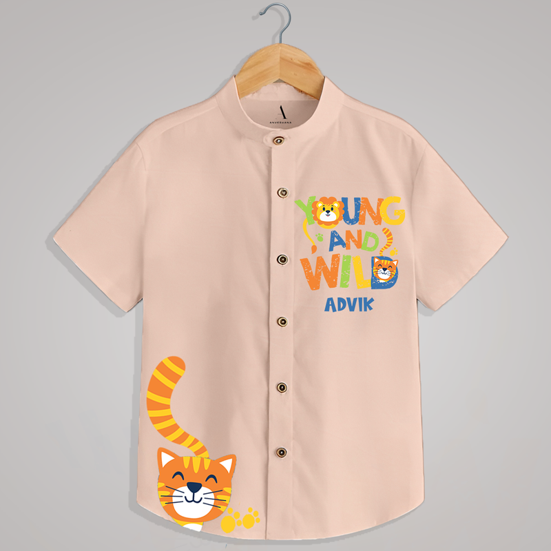 "Young and wild" - Quirky Casual shirt with customised name