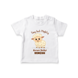 Tiny But Mighty Aries Baby T-Shirt | Personalized Aries T-Shirt for Your Little One - WHITE - 0-5 Months Old (Chest 17")
