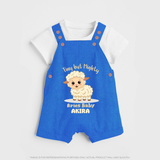 Tiny But Mighty Aries Baby Dungaree Set | Personalized Aries Dungaree Set for Your Little One - COBALT BLUE - 0 - 5 Months Old (Chest 18")