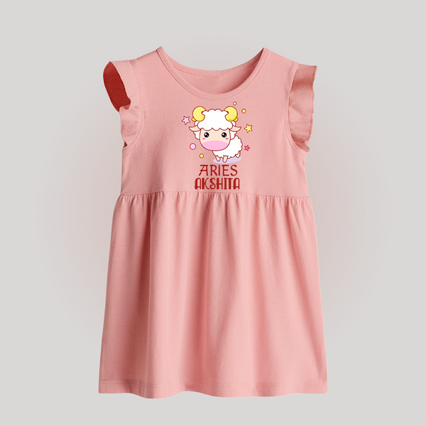 Aries Baby Frock | Custom Baby Frock for Aries Babies - BABY PINK - 0 - 3 Months Old (Chest 17")