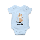 Too Cute To Be This Stubborn Taurus Romper / Onesie | Personalized Taurus Romper / Onesie for Your Little Stubborn Star - BABY BLUE - New Born (Chest 14")