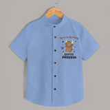 Born To Be Cozy Taurus Shirt | Personalized Shirt for Your Cozy Taurus Baby - SKY BLUE - 0 - 6 Months Old (Chest 23")