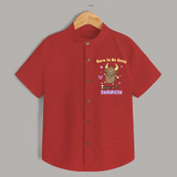 Born To Be Cozy Taurus Shirt | Personalized Shirt for Your Cozy Taurus Baby - RED - 0 - 6 Months Old (Chest 23")