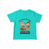 Two Moods, One Baby Gemini T-Shirt | Custom Gemini Baby T-Shirt for Your Little Dual Personality - TEAL - 0-5 Months Old (Chest 17")