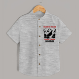 Double The Trouble Gemini Edition Shirt | Personalized Gemini Shirt for Your Little Trouble Maker - GREY - 0 - 6 Months Old (Chest 23")