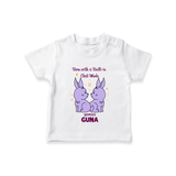 Born With A Built-In Chat Mode Gemini T-Shirt | Custom Gemini T-Shirt for Your Little Talker - WHITE - 0-5 Months Old (Chest 17")