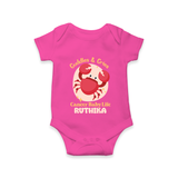 Cuddles And Cries Cancer Baby Life Romper / Onesie | Personalized Cancer Romper / Onesie for Your Cuddly Baby - HOT PINK - New Born (Chest 14")