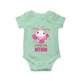 Cancer Baby Romper / Onesie | Custom Romper / Onesie for Your Little Cancer Baby - MINT GREEN - New Born (Chest 14")