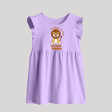 100% Main Character Energy Leo Baby Frock | Personalized Leo Baby Frock for Your Little Star - LILAC - 0 - 3 Months Old (Chest 17")