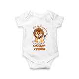 100% Main Character Energy Leo Baby Romper / Onesie | Personalized Leo Romper / Onesie for Your Little Star - WHITE - New Born (Chest 14")