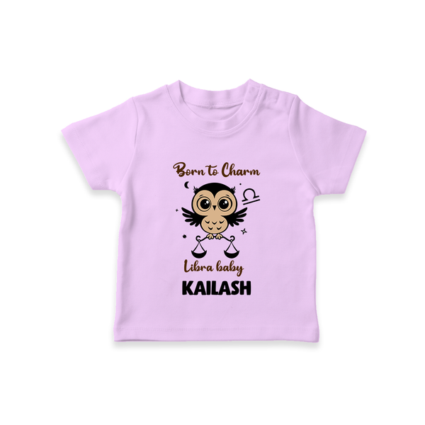Born To Charm Libra Baby T-Shirt | Custom Libra T-Shirt for Your Charming Baby - LILAC - 0-5 Months Old (Chest 17")