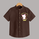 Smile First, Cry Later Libra Style Shirt | Personalized Libra Shirt for Your Little Smiler - CHOCOLATE BROWN - 0 - 6 Months Old (Chest 23")