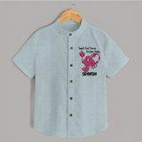 Small But Fierce Scorpio Baby Shirt | Personalized Scorpio Shirt for Your Fierce Baby - ARCTIC BLUE - 0 - 6 Months Old (Chest 23")