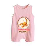 DonÕt Let The Cute Face Fool You Scorpio Baby Romper Suit / Sleeveless Romper | Custom Scorpio Romper Suit / Sleeveless Romper for Your Little Mischief - BABY PINK - 0 - 5 Months Old (Chest 18")