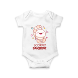 Scorpio Baby Romper / Onesie | Personalized Romper / Onesie for Your Scorpio Baby - WHITE - New Born (Chest 14")