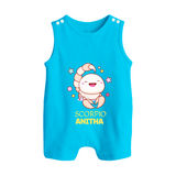 Scorpio Baby Romper Suit / Sleeveless Romper | Personalized Romper Suit / Sleeveless Romper for Your Scorpio Baby - SKY BLUE - 0 - 5 Months Old (Chest 18")