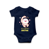 Scorpio Baby Romper / Onesie | Personalized Romper / Onesie for Your Scorpio Baby - NAVY BLUE - New Born (Chest 14")