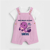 100% Mystery. 0% Sleep Scorpio Dungaree Set | Custom Scorpio Dungaree Set for Your Mysterious Baby - BABY PINK - 0 - 5 Months Old (Chest 18")