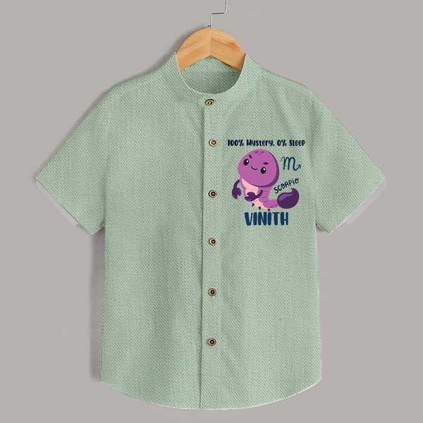 100% Mystery. 0% Sleep Scorpio Shirt | Custom Scorpio Shirt for Your Mysterious Baby - MINT GREEN - 0 - 6 Months Old (Chest 23")