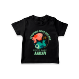 Dreaming Since Day One Pisces Baby T-Shirt | Personalized Pisces T-Shirt for Your Dreamy Baby - BLACK - 0-5 Months Old (Chest 17")