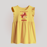 Tears Today, Art Tomorrow Pisces Baby Frock | Custom Pisces Baby Frock for Your Artistic Baby - PASTEL YELLOW - 0 - 3 Months Old (Chest 17")