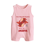 Tears Today, Art Tomorrow Pisces Baby Romper Suit / Sleeveless Romper | Custom Pisces Romper Suit / Sleeveless Romper for Your Artistic Baby - BABY PINK - 0 - 5 Months Old (Chest 18")