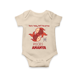 Tears Today, Art Tomorrow Pisces Baby Romper / Onesie | Custom Pisces Romper / Onesie for Your Artistic Baby - IVORY - New Born (Chest 14")