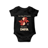 Tears Today, Art Tomorrow Pisces Baby Romper / Onesie | Custom Pisces Romper / Onesie for Your Artistic Baby - BLACK - New Born (Chest 14")