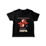 Tears Today, Art Tomorrow Pisces Baby T-Shirt | Custom Pisces T-Shirt for Your Artistic Baby - BLACK - 0-5 Months Old (Chest 17")